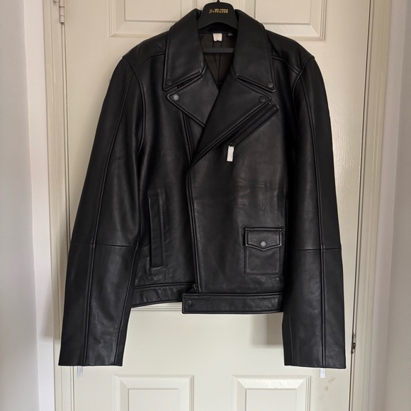 Men's Ted baker Black Leather Jacket - Picture 1 of 6
